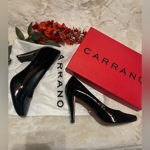Brand New Carrano Black Patent Leather Pumps - Size 9